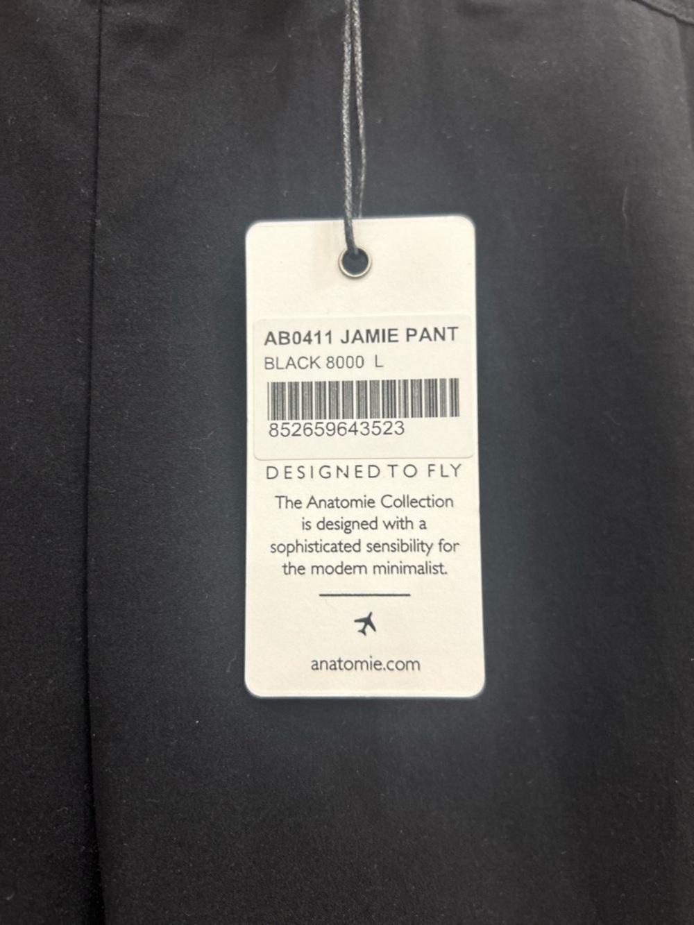 Anatomie NWT black Jamie pull on pants LG minimalist luxury comfort pockets - Picture 9 of 10